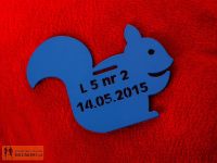 Niebieska wiewiórka jako drugi medal w Leśnej Piątce 2015 - specjalnie dla dzieci.